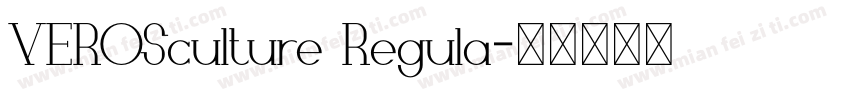 VEROSculture Regula字体转换